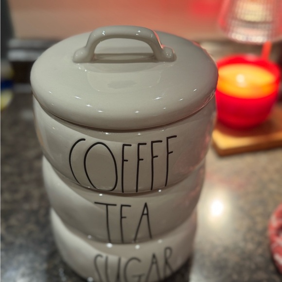 Rae Dunn Coffee, Tea ,and Sugar Set - Picture 2 of 9